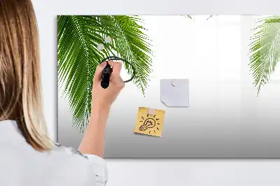 Lavagna magnetica per disegnare con motivo foglie di palma
