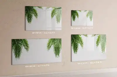Lavagna magnetica per disegnare con motivo foglie di palma