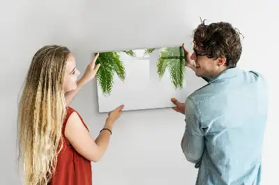 Lavagna magnetica per disegnare con motivo foglie di palma