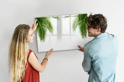 Lavagna magnetica per disegnare con motivo foglie di palma