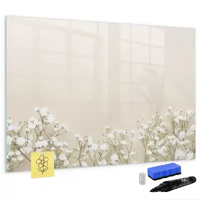 Lavagna magnetica per scrivere motivo fiori sbocciati