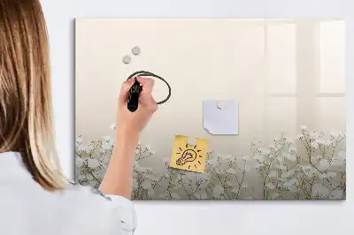 Lavagna magnetica per scrivere motivo fiori sbocciati