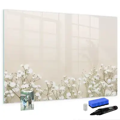 Lavagna magnetica per scrivere motivo fiori sbocciati