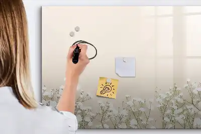 Lavagna magnetica per scrivere motivo fiori sbocciati