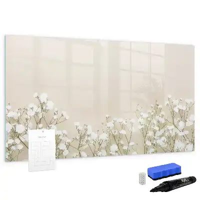 Lavagna magnetica per scrivere motivo fiori sbocciati