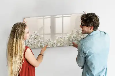 Lavagna magnetica per scrivere motivo fiori sbocciati