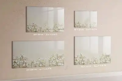 Lavagna magnetica per scrivere motivo fiori sbocciati