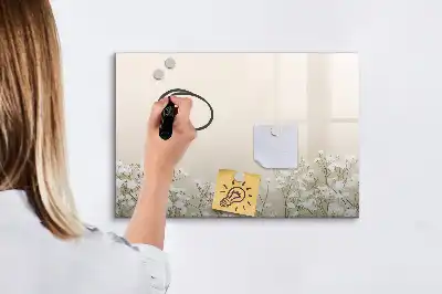 Lavagna magnetica per scrivere motivo fiori sbocciati