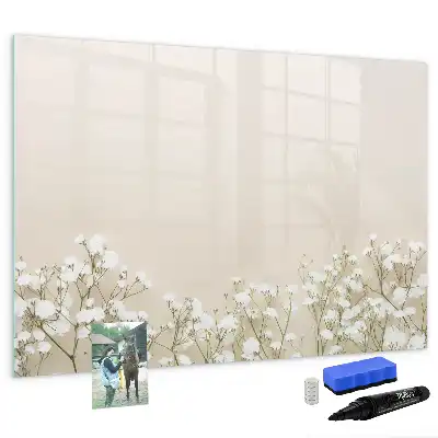 Lavagna magnetica per scrivere motivo fiori sbocciati
