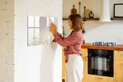 Lavagna magnetica per scrivere motivo fiori sbocciati