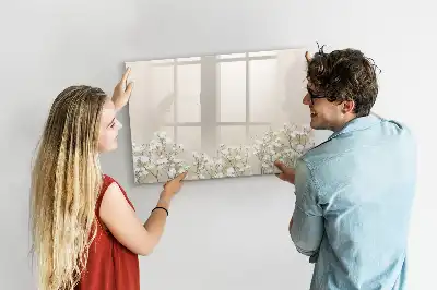 Lavagna magnetica per scrivere motivo fiori sbocciati