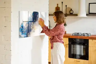 Lavagna magnetica per disegnare con motivo marmorizzato