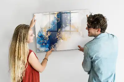 Lavagna magnetica per disegnare con motivo marmorizzato