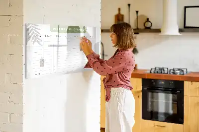 Lavagna magnetica per scrivere programma settimanale