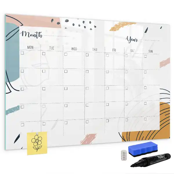 Lavagna magnetica per scrivere organizer per il lavoro