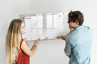 Lavagna magnetica per scrivere organizer per il lavoro