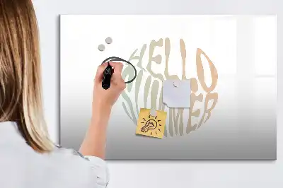 Lavagna magnetica per disegnare motivo benvenuta estate