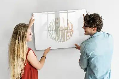Lavagna magnetica per disegnare motivo benvenuta estate