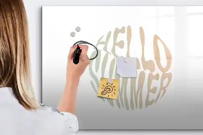 Lavagna magnetica per disegnare motivo benvenuta estate
