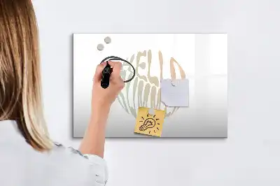 Lavagna magnetica per disegnare motivo benvenuta estate