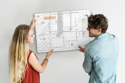 Lavagna magnetica per scrivere programma della settimana