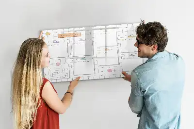 Lavagna magnetica per scrivere programma della settimana