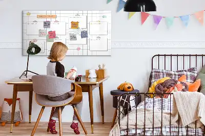 Lavagna magnetica per scrivere programma della settimana