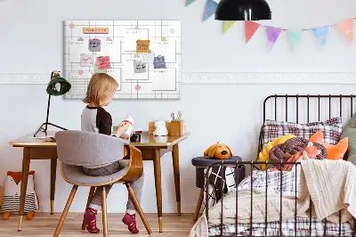 Lavagna magnetica per scrivere programma della settimana