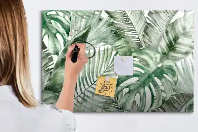 Lavagna magnetica per disegnare motivo foglie di piante