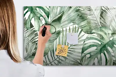 Lavagna magnetica per disegnare motivo foglie di piante