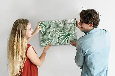 Lavagna magnetica per disegnare motivo foglie di piante