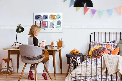 Lavagna magnetica per disegnare con cornici in stile polaroid