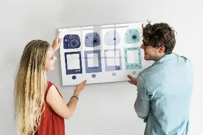 Lavagna magnetica per disegnare con cornici in stile polaroid