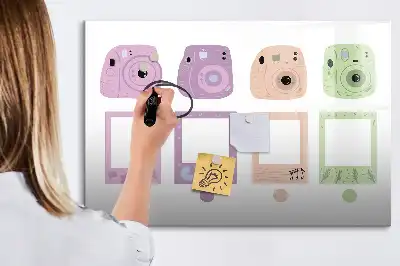 Lavagna magnetica per scrivere set di fotocamere