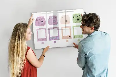 Lavagna magnetica per scrivere set di fotocamere