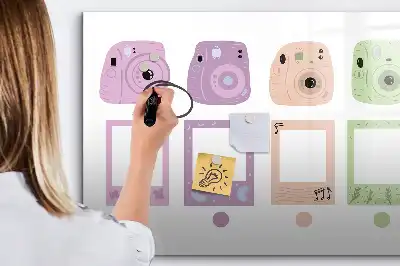 Lavagna magnetica per scrivere set di fotocamere