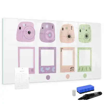 Lavagna magnetica per scrivere set di fotocamere