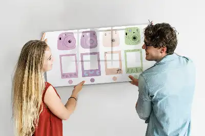 Lavagna magnetica per scrivere set di fotocamere