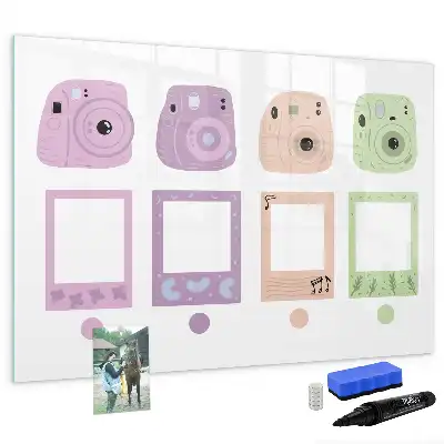 Lavagna magnetica per scrivere set di fotocamere