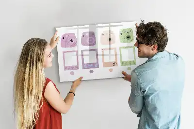 Lavagna magnetica per scrivere set di fotocamere