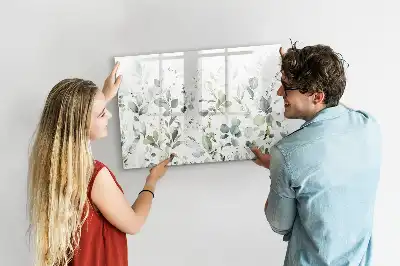 Lavagna magnetica per disegnare motivo piante