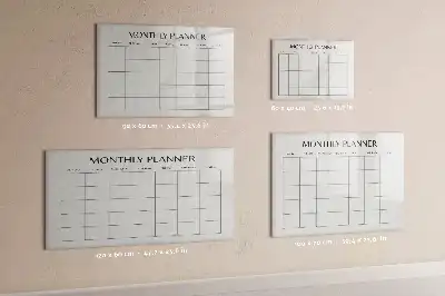 Lavagna magnetica per disegnare pianificatore mensile