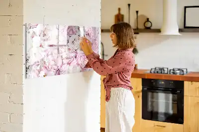 Lavagna magnetica per scrivere motivo con fiori decorativi
