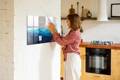 Lavagna magnetica per disegnare con effetti acquerello