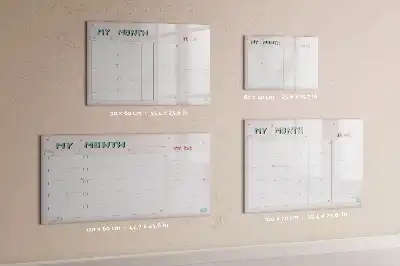 Lavagna magnetica per scrivere pianificatore mensile per bambini