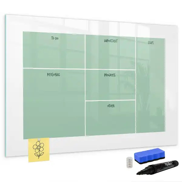 Lavagna magnetica organizer da scrivania per disegnare