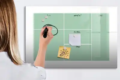 Lavagna magnetica organizer da scrivania per disegnare