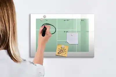 Lavagna magnetica organizer da scrivania per disegnare