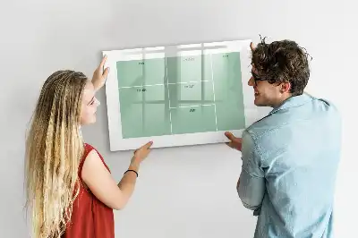Lavagna magnetica organizer da scrivania per disegnare