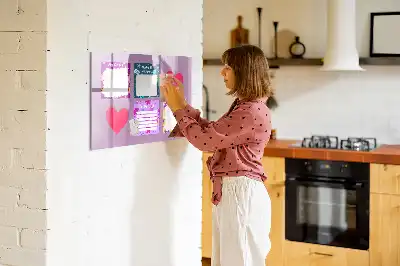 Lavagna magnetica per disegnare motivo note spaventose